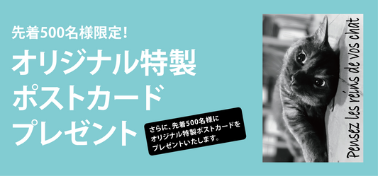 先着500名様限定！オリジナル特製ポストカードプレゼント